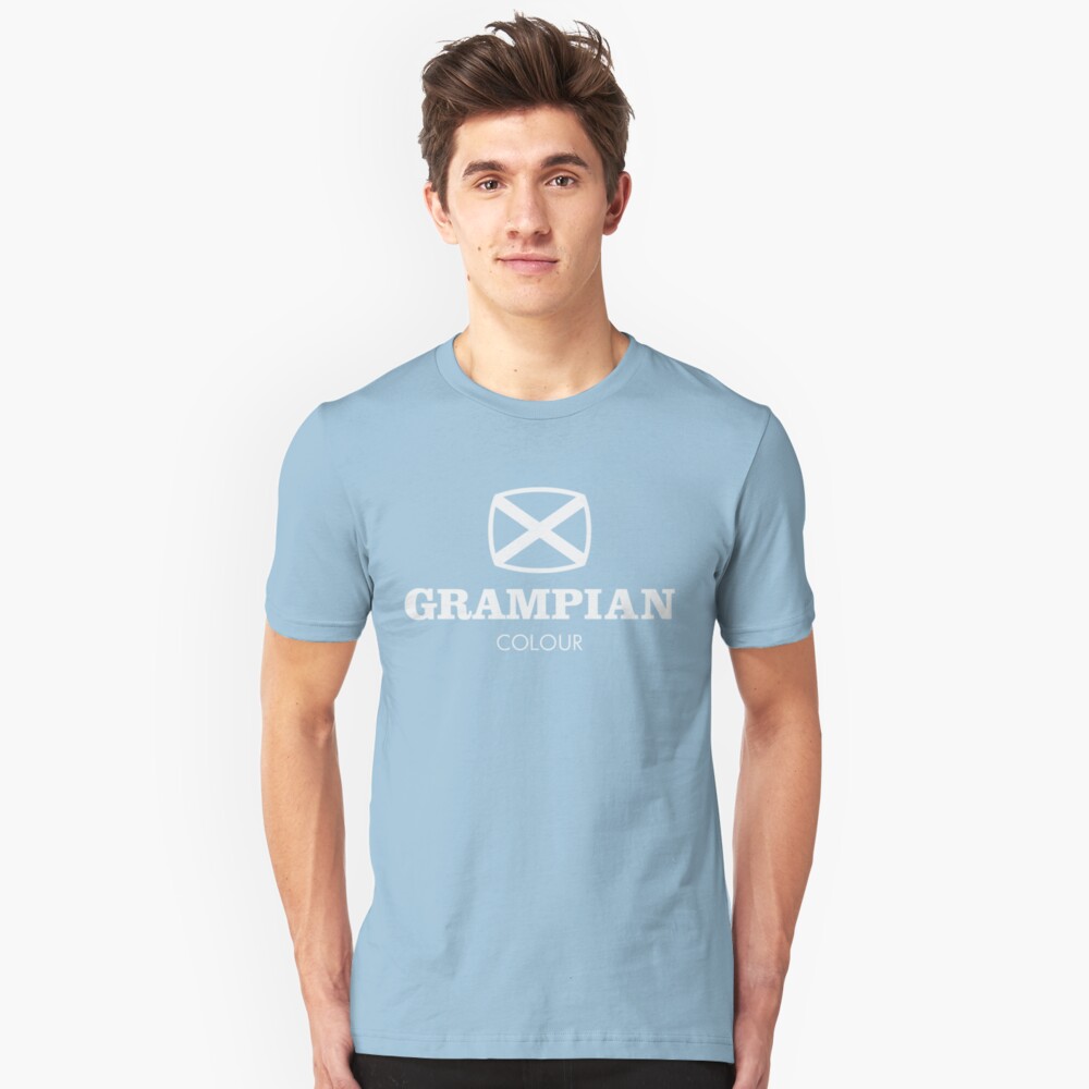 Grampian retro TV logo Slim Fit T-Shirt