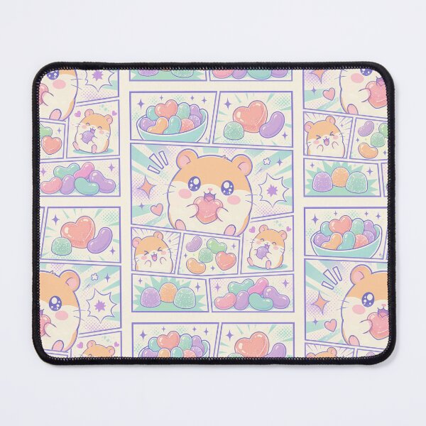 Item preview, Kawaii Hamster Gummies Comic Panels designed and sold by Gift Phrase Studio.