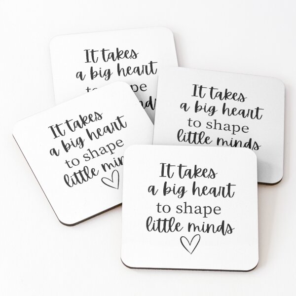 Item preview, Teacher - It Takes a Big Heart to Shape Little Minds designed and sold by Boandbearprints.
