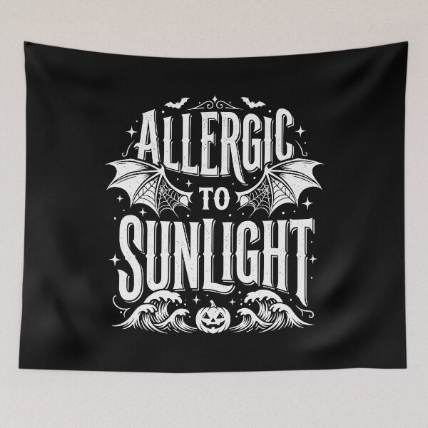 Item preview, Allergic To Sunlight Dark Academia Gothic Vampire Moon Design designed and sold by get55shirt.