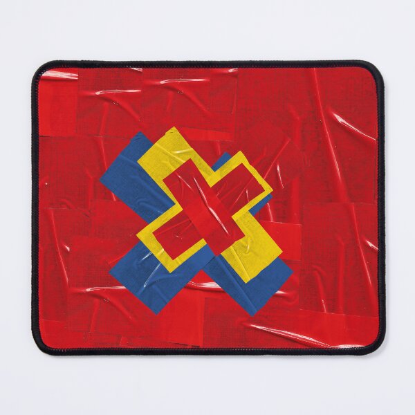 Item preview, Red Blue Yellow Tape Collage designed and sold by Swooncake Press.