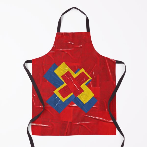 Item preview, Red Blue Yellow Tape Collage designed and sold by Swooncake Press.