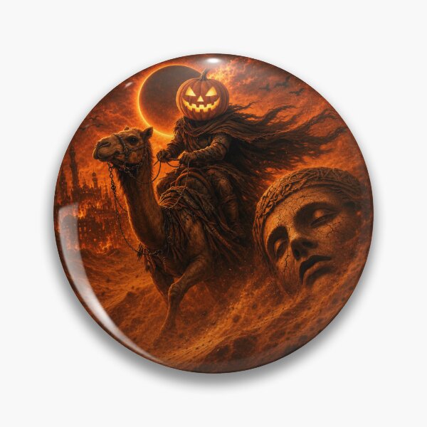Item preview, Headless Horseman Desert Eclipse – Apocalyptic Fantasy Halloween Art designed and sold by TheHorsemanRidesAgain.