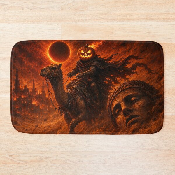 Item preview, Headless Horseman Desert Eclipse – Apocalyptic Fantasy Halloween Art designed and sold by TheHorsemanRidesAgain.