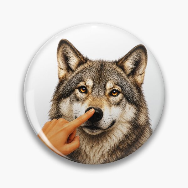 Item preview, ⭐ BOOP THE SNOOT COLLECTION ⭐ – WOLF – Every Snoot Deserves a Boop designed and sold by WheelieGdArt.