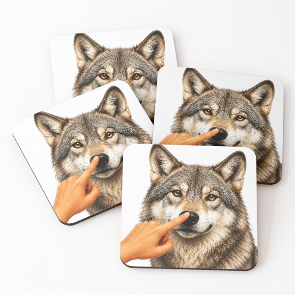 Item preview, ⭐ BOOP THE SNOOT COLLECTION ⭐ – WOLF – Every Snoot Deserves a Boop designed and sold by WheelieGdArt.