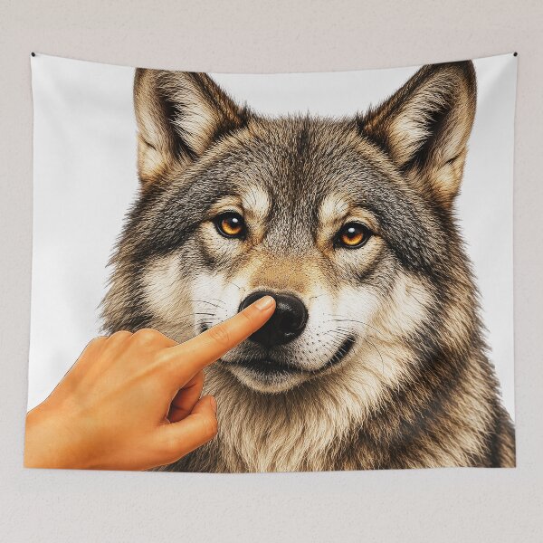 Item preview, ⭐ BOOP THE SNOOT COLLECTION ⭐ – WOLF – Every Snoot Deserves a Boop designed and sold by WheelieGdArt.