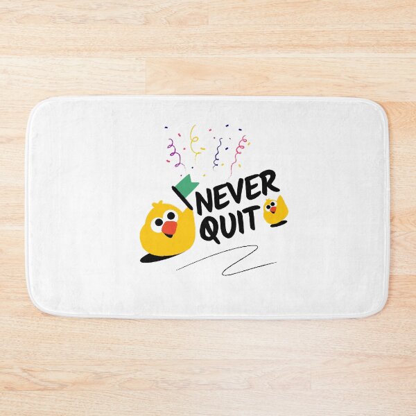 Item preview, Never Quit Motivational SVG | Cute Chick Inspiration Clipart | Positive Quote Design designed and sold by Emianartstudio.
