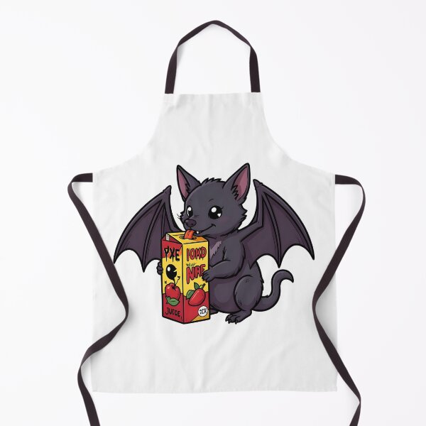 Item preview, Cute Kawaii Baby Bat Drinking Juice Box Art designed and sold by KCasual.