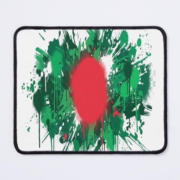 Item preview, Abstract Graffiti Explosion of Bangladesh Flag Colors designed and sold by GraffiCity.