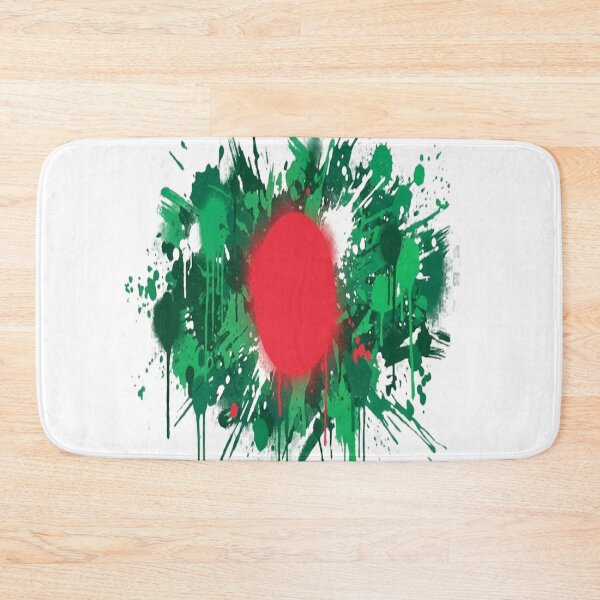 Item preview, Abstract Graffiti Explosion of Bangladesh Flag Colors designed and sold by GraffiCity.