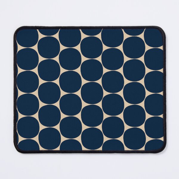 Item preview, Mid Century Modern Dots Pattern in Mid Mod Navy Blue and Beige designed and sold by kierkegaard.