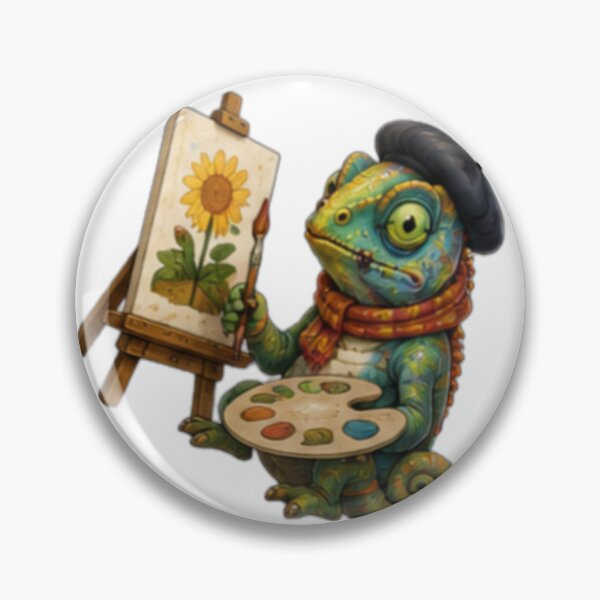 Item preview, Artistic Chameleon Painter designed and sold by DailyDoodlesBySumbul.