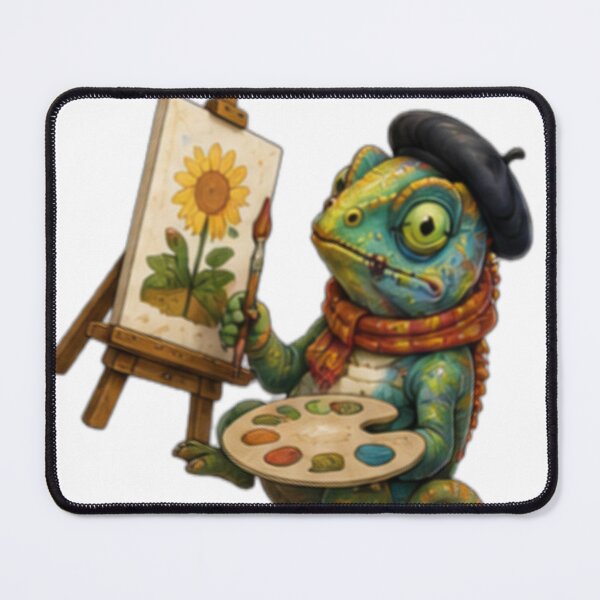 Item preview, Artistic Chameleon Painter designed and sold by DailyDoodlesBySumbul.