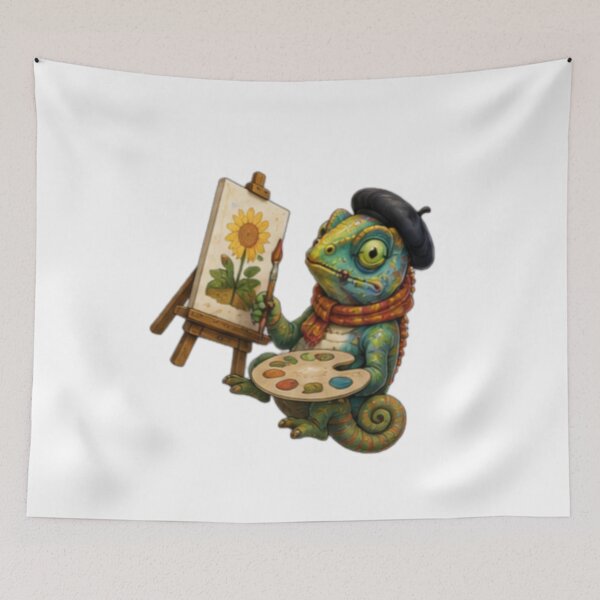 Item preview, Artistic Chameleon Painter designed and sold by DailyDoodlesBySumbul.