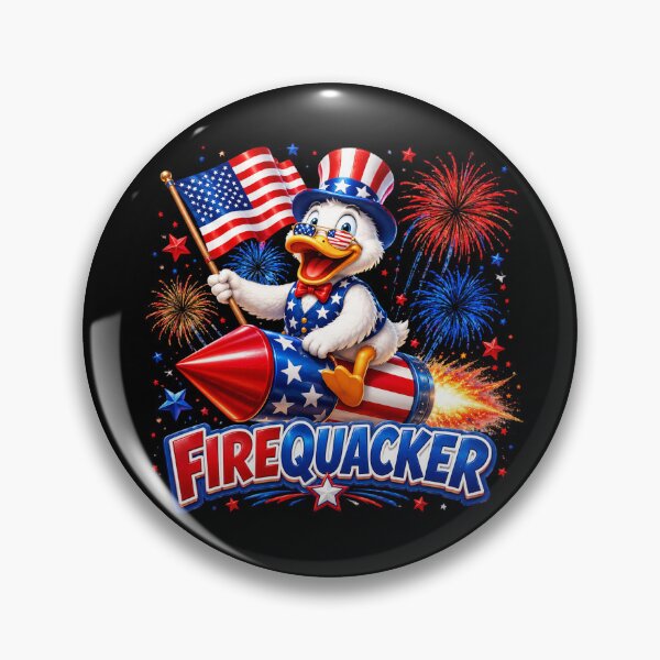 Item preview, FireQuacker Patriotic 4th Of July designed and sold by EfiKrios.