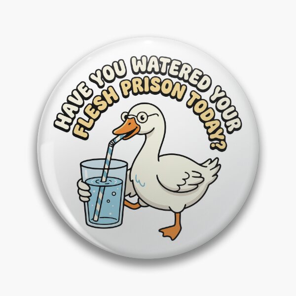 Item preview, Have You Watered Your Flesh Prison Today Funny Duck designed and sold by raedattia.