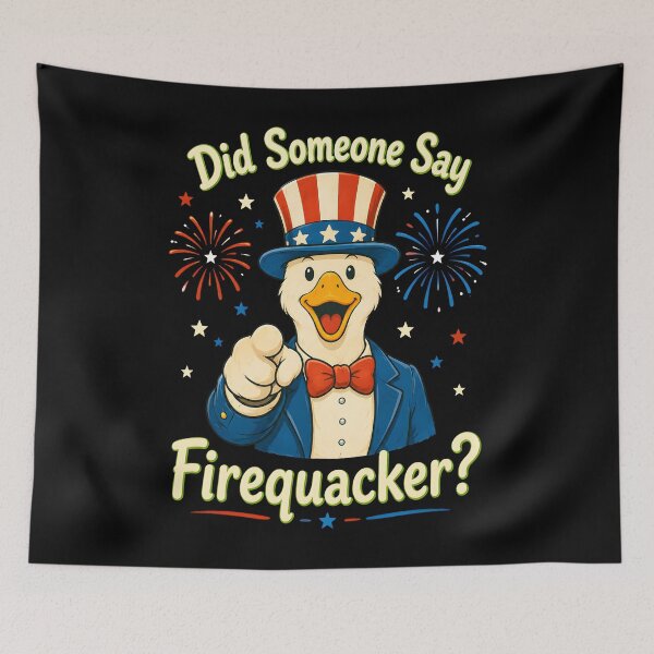 Item preview, Did Someone Say Firequacker Patriotic Goose Humor designed and sold by Marblaes00.