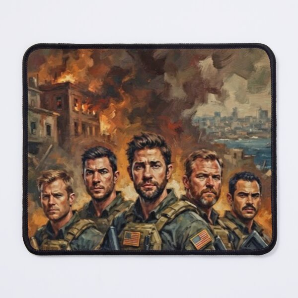 Item preview, 13 Hours The Secret Soldiers of Benghazi Retro Military Action Thriller Tribute Art Movie Poster designed and sold by Art's Diner.