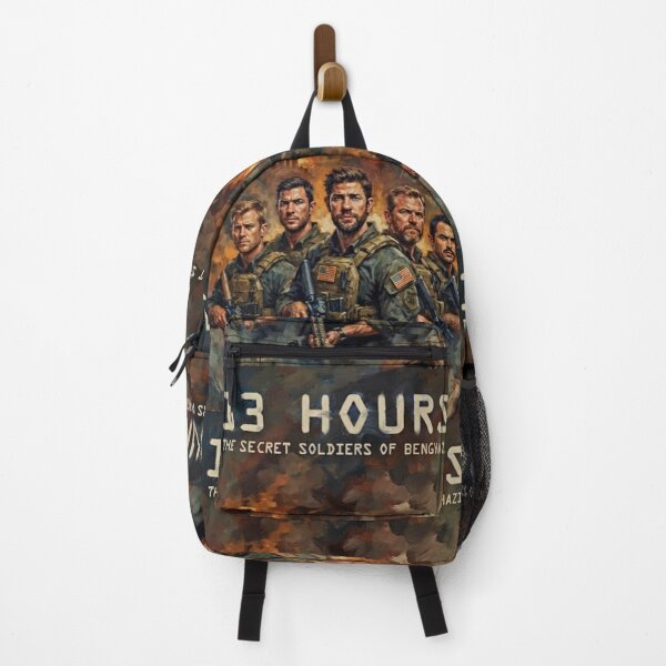 Item preview, 13 Hours The Secret Soldiers of Benghazi Retro Military Action Thriller Tribute Art Movie Poster designed and sold by Art's Diner.