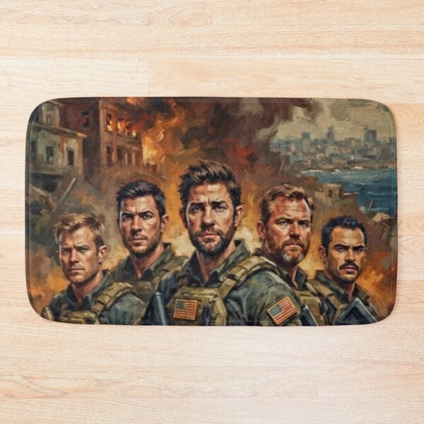 Item preview, 13 Hours The Secret Soldiers of Benghazi Retro Military Action Thriller Tribute Art Movie Poster designed and sold by Art's Diner.