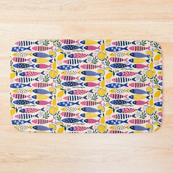 Item preview, Colorful Fish Pattern | Fun Tropical Ocean Illustration | Cute Marine Life Design | Vibrant Seamless Print designed and sold by poppet103.