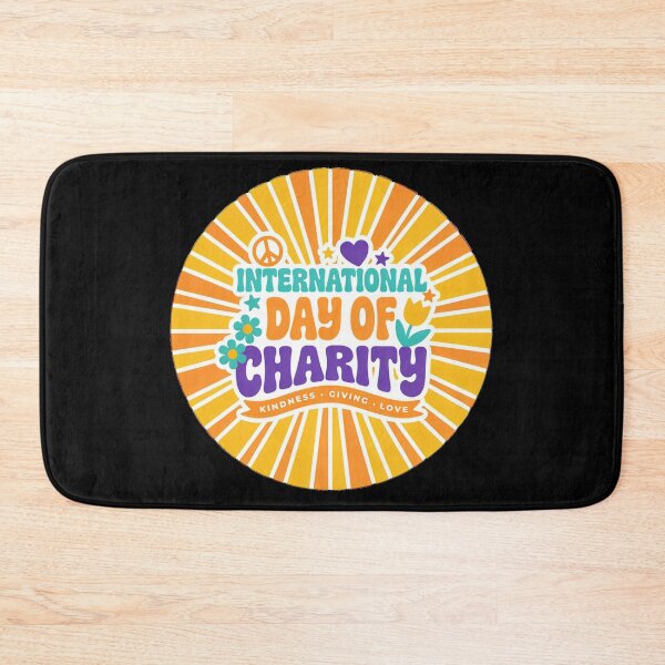 Item preview, International Day Charity Retro Kindness Peace Love Graphic designed and sold by MagicSD Designs.