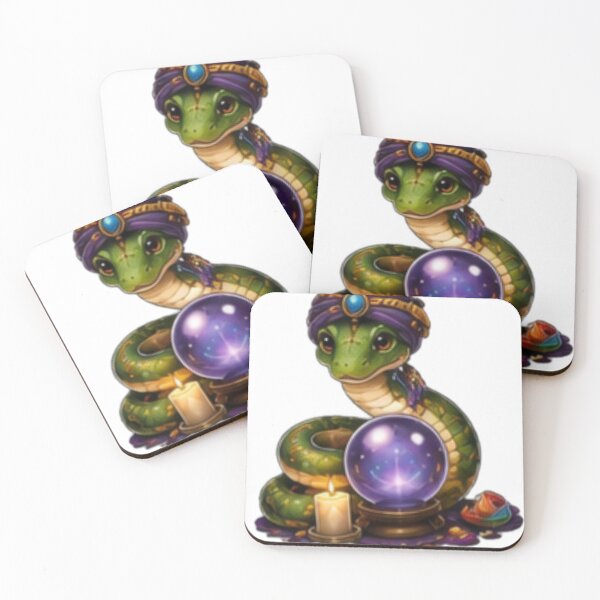 Item preview, Mystic Snake and Crystal Ball Sticker designed and sold by DailyDoodlesBySumbul.