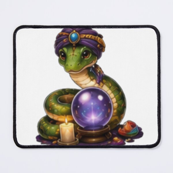 Item preview, Mystic Snake and Crystal Ball Sticker designed and sold by DailyDoodlesBySumbul.
