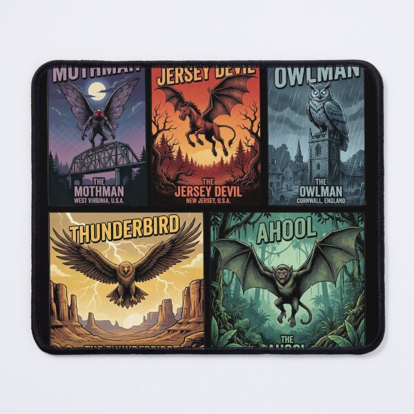 Item preview, Winged Cryptid Legends Retro Pop Art Collection designed and sold by redsharkuk.