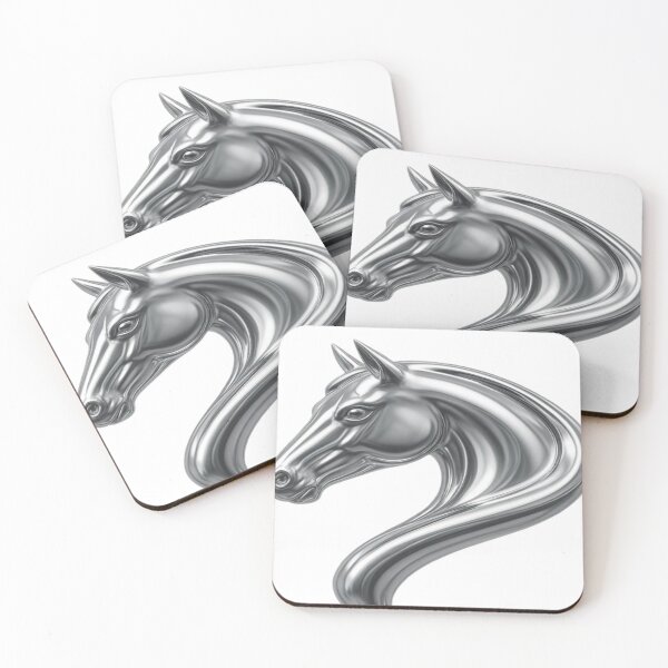 Item preview, Chrome Horse Head | Metallic Stallion Art | Luxury Equestrian Graphic | Futuristic Animal Design | Premium T-Shirt & Hoodie designed and sold by Lifehackerplus1.