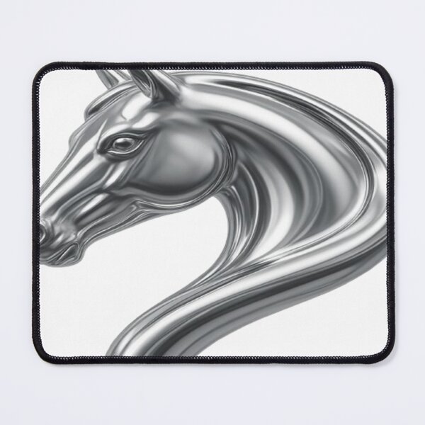 Item preview, Chrome Horse Head | Metallic Stallion Art | Luxury Equestrian Graphic | Futuristic Animal Design | Premium T-Shirt & Hoodie designed and sold by Lifehackerplus1.