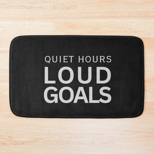 Item preview, Quiet Hours, Loud Goals – Soft Gray Minimal Quote designed and sold by alaa9898.