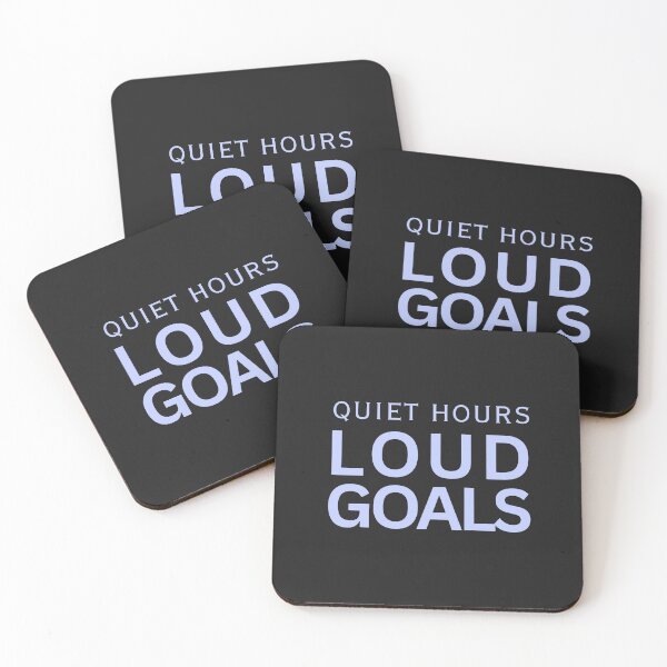 Item preview, Quiet Hours, Loud Goals – Light Blue Aesthetic Quote designed and sold by alaa9898.