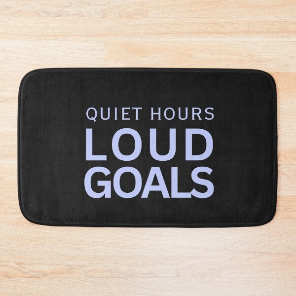 Item preview, Quiet Hours, Loud Goals – Light Blue Aesthetic Quote designed and sold by alaa9898.