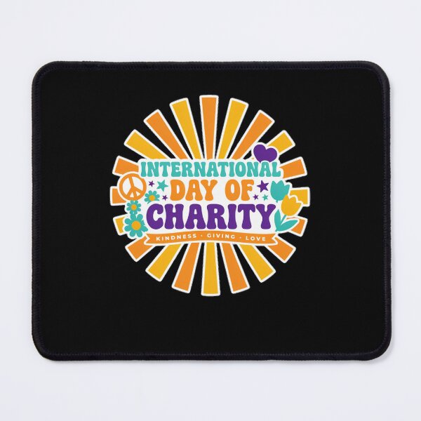 Item preview, International Day Charity Retro Kindness Peace Love Graphic designed and sold by MagicSD Designs.