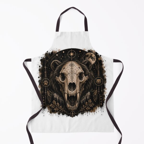 Item preview, Grizzly Skull Celestial Night designed and sold by PatternFly.
