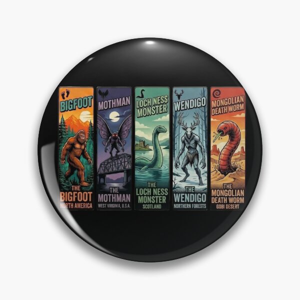 Item preview, Cryptid Legends Retro Pop Art Collection designed and sold by redsharkuk.