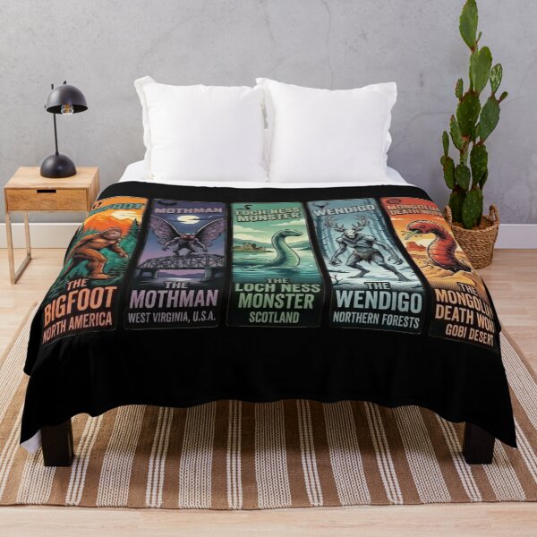 Item preview, Cryptid Legends Retro Pop Art Collection designed and sold by redsharkuk.
