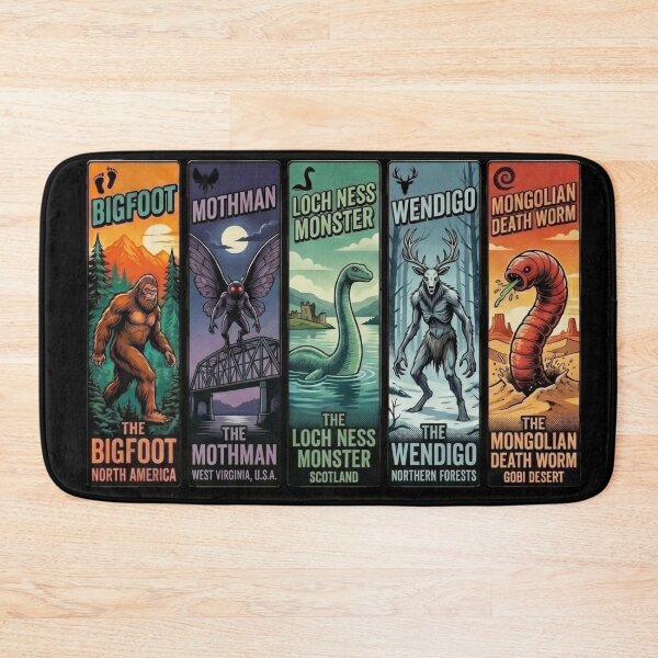 Item preview, Cryptid Legends Retro Pop Art Collection designed and sold by redsharkuk.