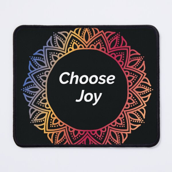 Item preview, Colorful mandala choose joy typography  designed and sold by Krishnacre8.