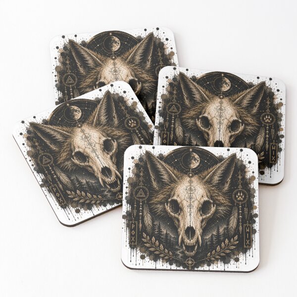 Item preview, Fox Skull Celestial Night designed and sold by PatternFly.