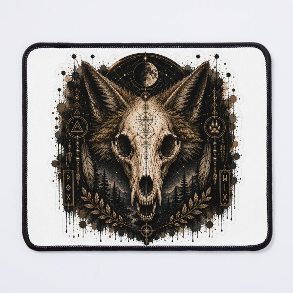 Item preview, Fox Skull Celestial Night designed and sold by PatternFly.