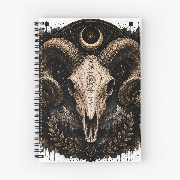Item preview, Ram Skull Celestial Night designed and sold by PatternFly.