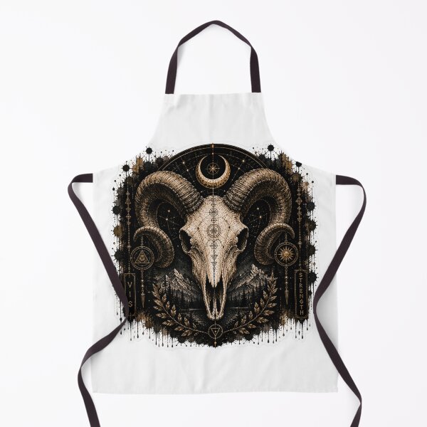 Item preview, Ram Skull Celestial Night designed and sold by PatternFly.
