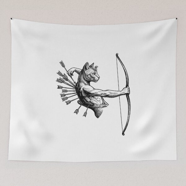 Item preview, Bastet Drawing Bow with Arrows designed and sold by EmpireAnthem.