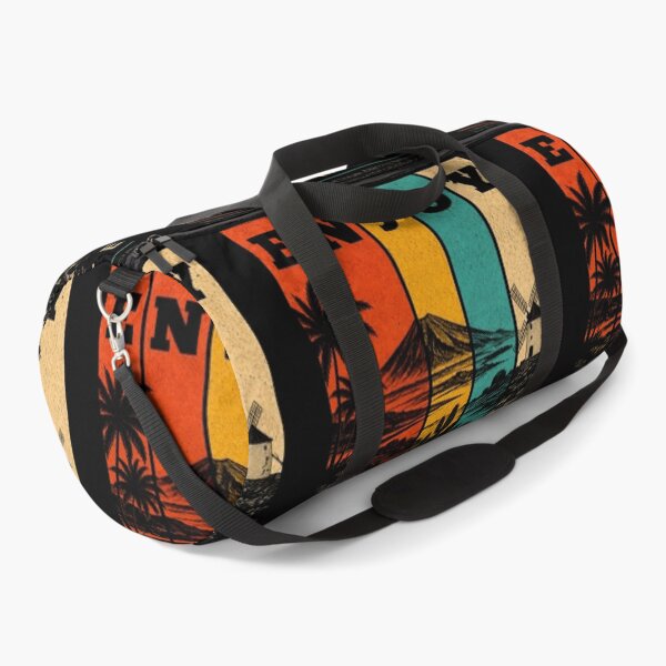 Item preview, Enjoy Lanzarote Vintage Travel Poster | Retro Canary Islands T-Shirt Design designed and sold by ADAMYASS.