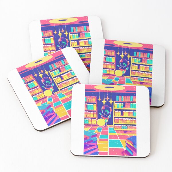 Item preview, Art - Digital Creation, Dreamlike Scene in a Colorful Library designed and sold by Reverso-Design.