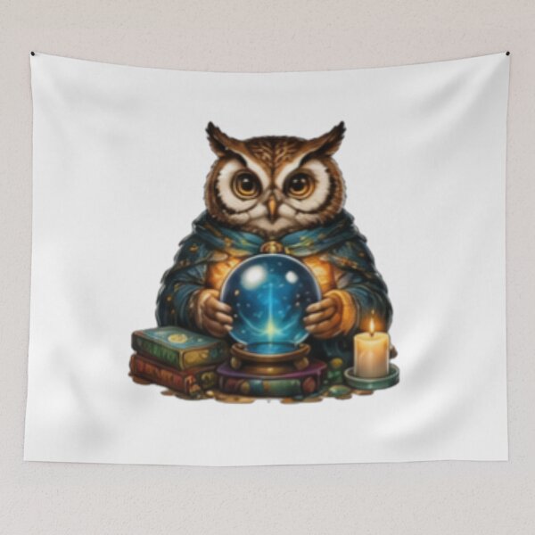 Item preview, Mystic Owl Fortune Teller designed and sold by DailyDoodlesBySumbul.