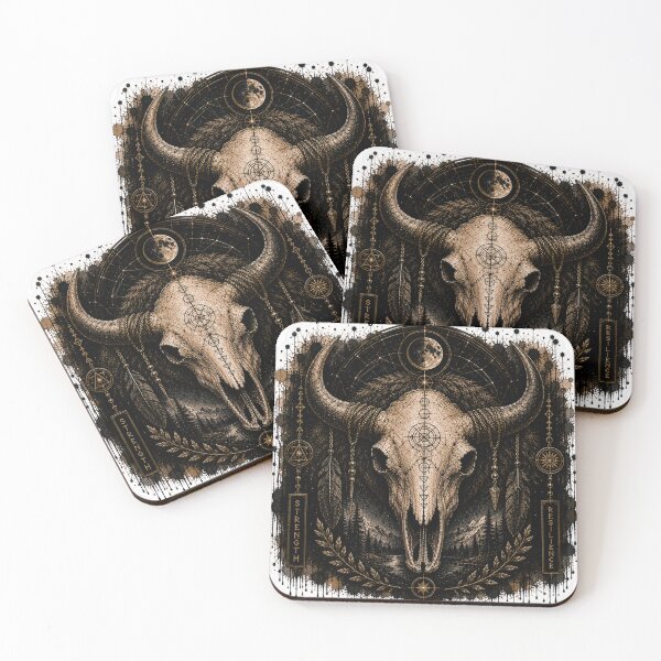 Item preview, Bison Skull Celestial Night designed and sold by PatternFly.